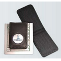 Designer Leather Active Magnetic Money Clip